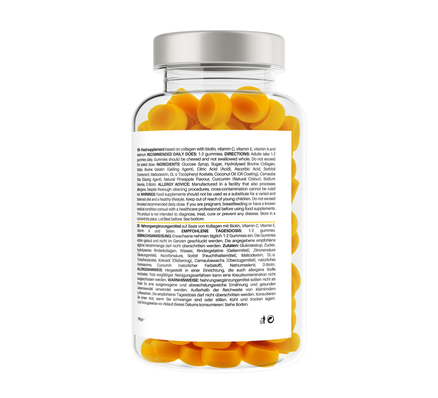 Hydrolysed Collagen Gunmmies - Pineapple Flavour