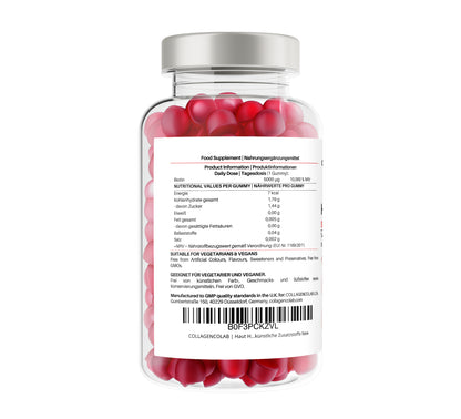 Hair, Skin and Nails - Biotin Strawberry Gummies