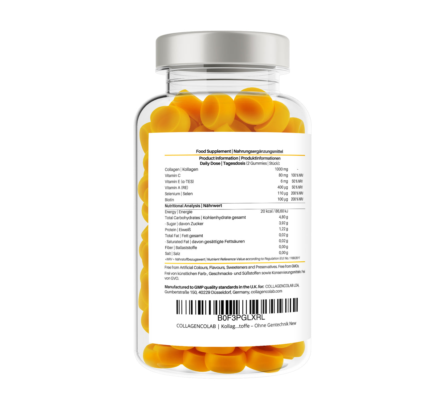 Hydrolysed Collagen Gunmmies - Pineapple Flavour